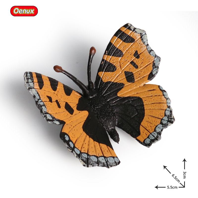 Oenux Wild Insect Animals Model Mantis Grasshopper Butterfly Bee Beetle Action Figures PVC Science Education Collection Kid Toy