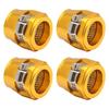 Generic 4 Piece Long Lasting Component Aluminum Hex Hose Finisher Clamp - Easy To