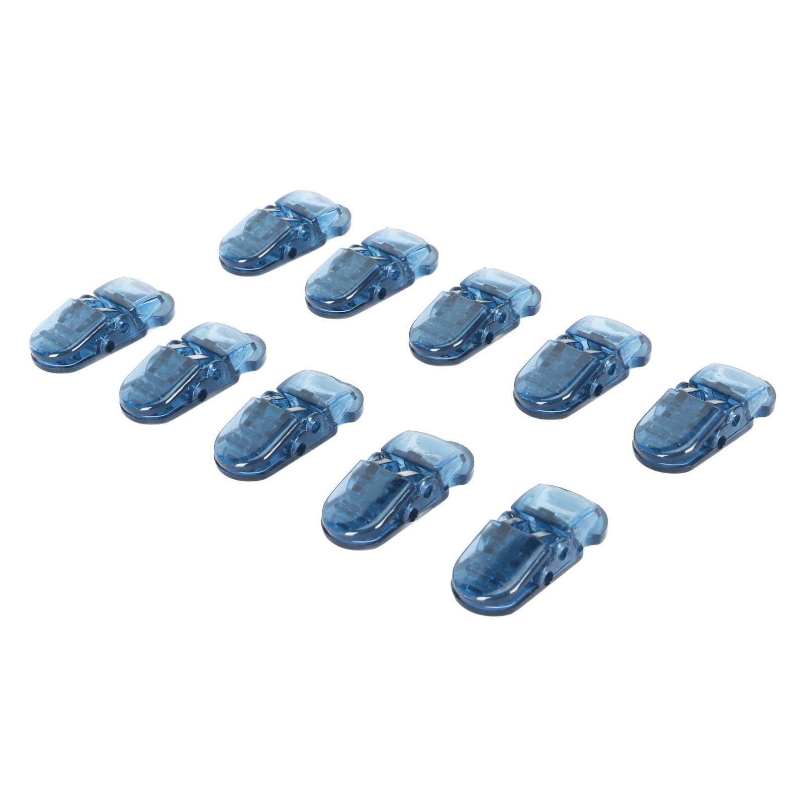 

10 шт. Шнурок-клипса для слухового аппарата для пожилых людей и взрослых, многоцелевая прозрачная клипса для слухового аппарата для светло-синий