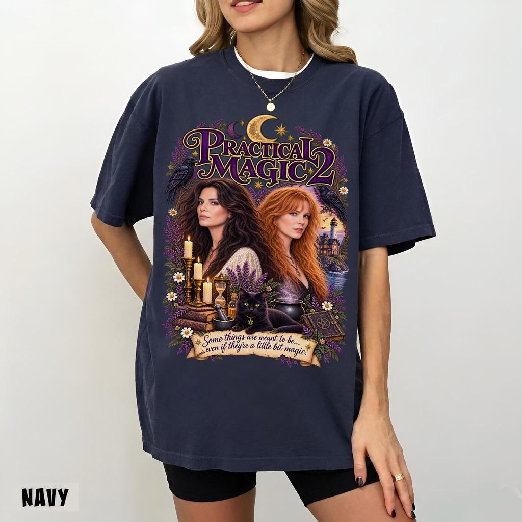 Practical Magic Shirt Owens Sisters Tee Witchy Halloween Tshirt Spooky Gift Graphic Short Sleeve Womens Tshirts for Unisex