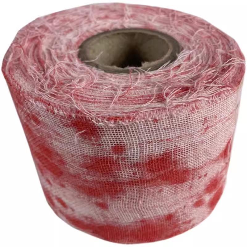 Scary Blood Bandage Broken Severed Hands Halloween Bloody Cloth Strips Haunted House Decorations Blood Gauze Bandage