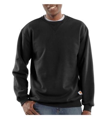 Carhartt Midweight Sweatshirt Crew Neck Original Fit K124 Black Size S Men's