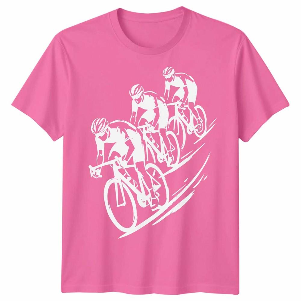 3 Cyclists Unisex T Shirt Cycling Bike Rider Cycle Gift Idea Graphic Tee