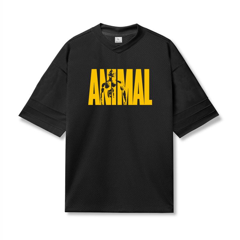 New Men'S Polo Shirt Made Of Pure Cotton With Dropped Shoulders High-Quality Loose Fit For Fitness Versatile For Daily Exercise Short Sleeved Casual