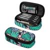 Pencil Bag Lightweight 300D Polyester Easy Open Zipper with Mesh Pocket Removable Divider and Pen Slots for School and Study