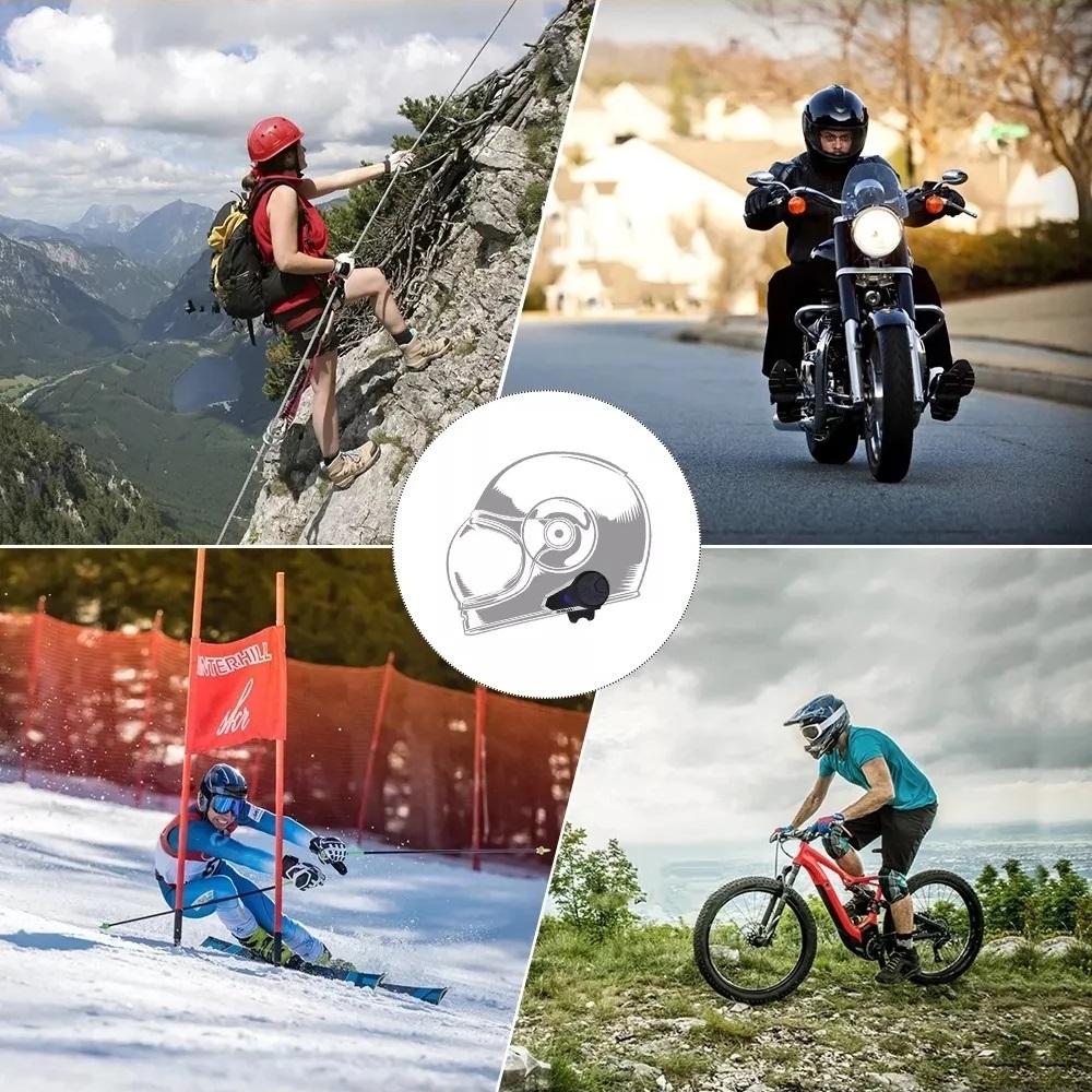 Motorsykkel Bluetooth Hjelm Headset Intercom for Riders Trådløs Intercomunicador Interphone MP3 FM
