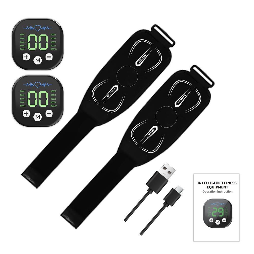 Smart Abdominal Toning Belt EMS Muscle Stimulator Toner Waist Abs Trainer Body Slimming Home Fitness Massager USB Recharge