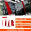 For BMW 5 Series i5 G60 G68 2024 2025 Real Carbon Fiber Sticker Door Window B-Pillar Panel Car Accessories Interior decorative