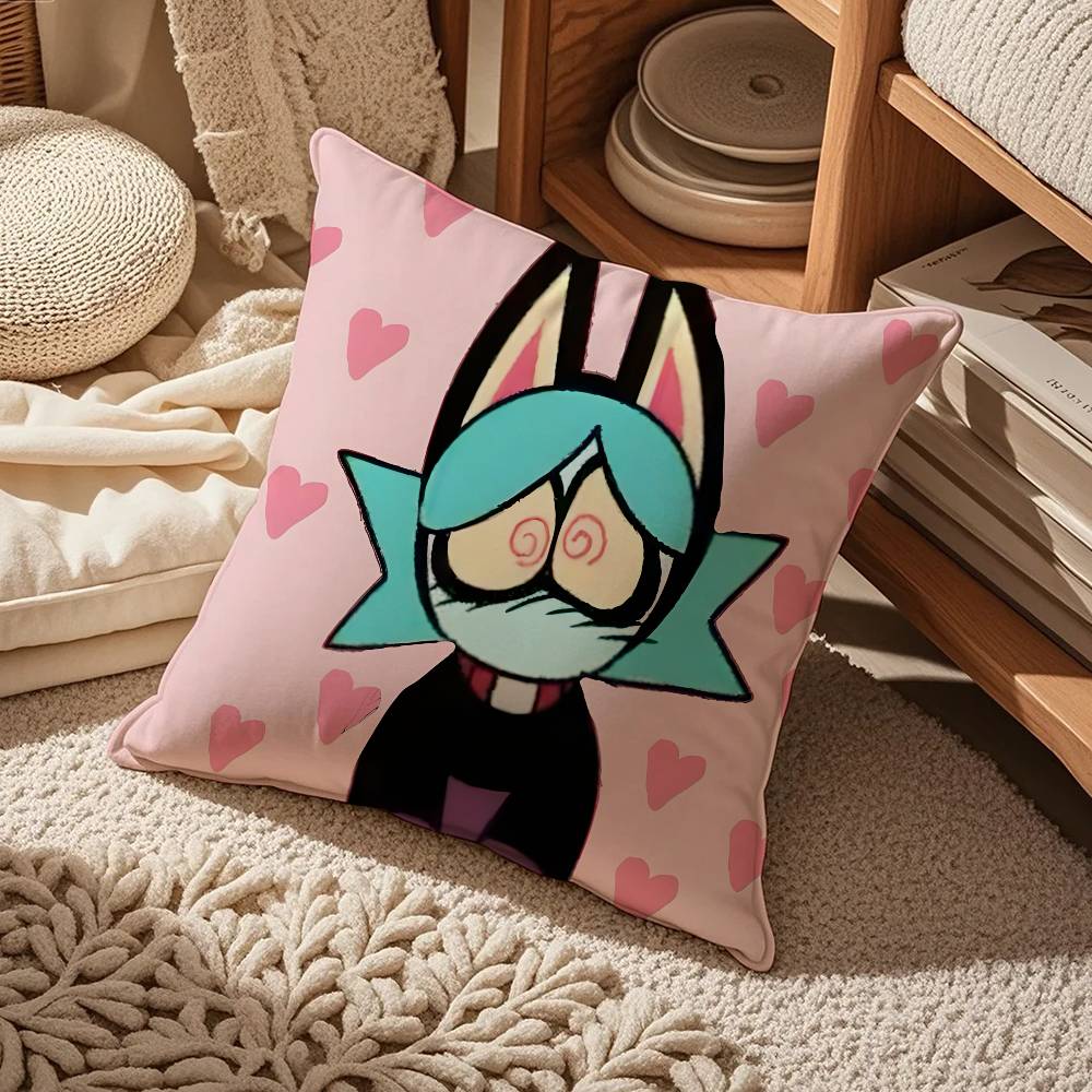 P-Psychocuties Mimi Anime Kissenbezug Komfort Sofa Bett Seidig elegant Unsichtbarer Reißverschluss Kundenspezifischer dekorativer Kissenbezug