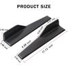 2PCS Universal Side Skirts, Rear Bumper Lip Side Skirt Protector Diffuser Body Spoilers Splitter Carbon Fiber Side Skirts Exterior Decoration Trim