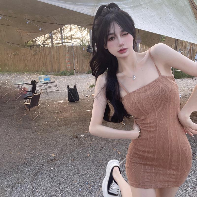 Slim Sexy Summer Retro Sleeveless Women's Dress Versatile Sling Dress