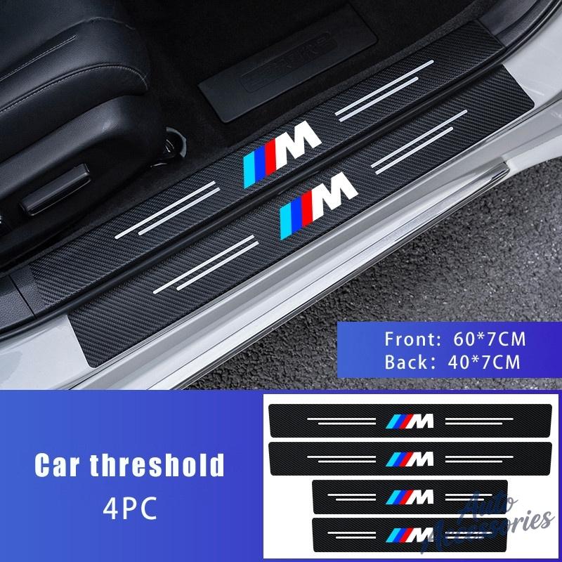 1/4PC Car Trunk Bumper Door Sill Threshold Protection Strip Car Sticker For BMW M E46 E90 E60 F30 G20 X1 X2 X3 X4 X5 X6 X7 I3 I4