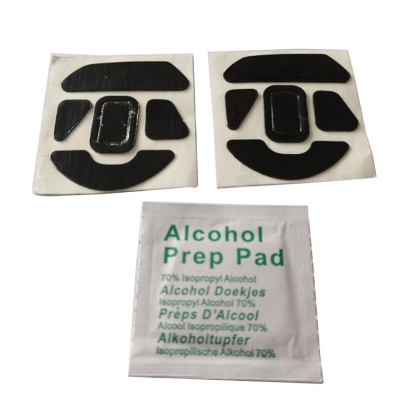 2 Sets Maus Füße Maus Skates Für BASILISK V3 Maus Schwarz Maus Gleitet Gebogene Kante