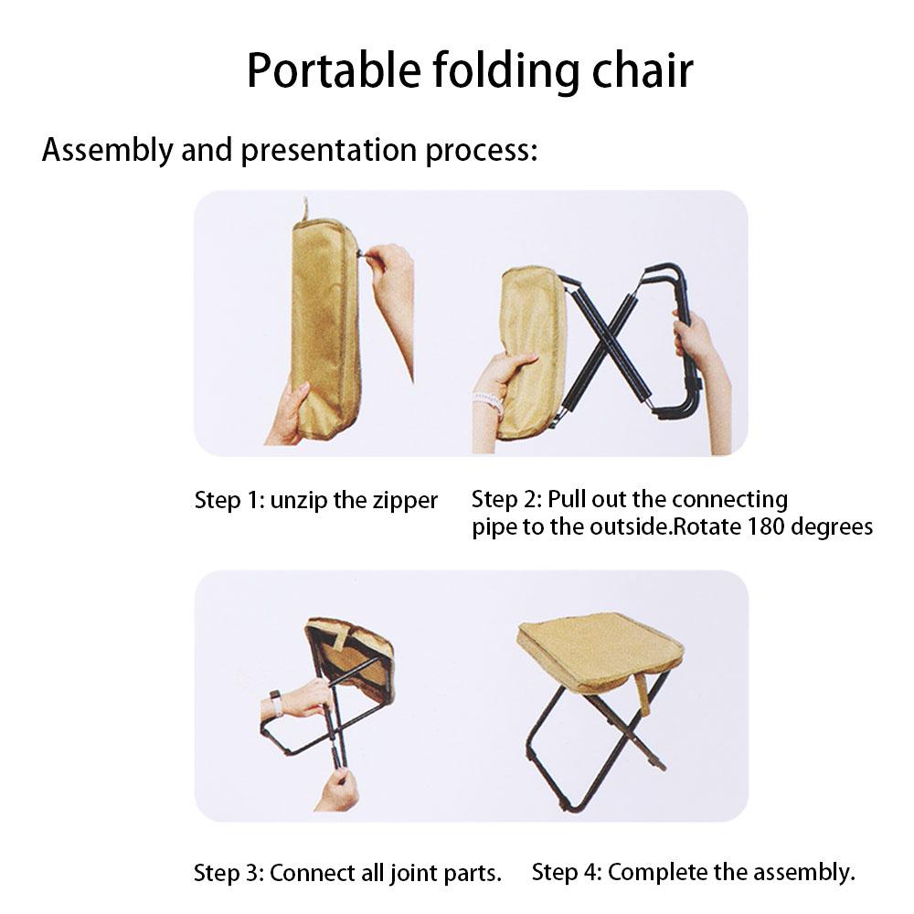 Wear-resistant Small Mazar Satchel Strong Load-bearing Pen Bag Stool Folding Chair Hiking