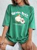 Retro Duck Rabbit Cotton Washed TShirts Womens Summer Oversized Tops Distressed ONeck Comfortable Tees Basic Womans Clothes
