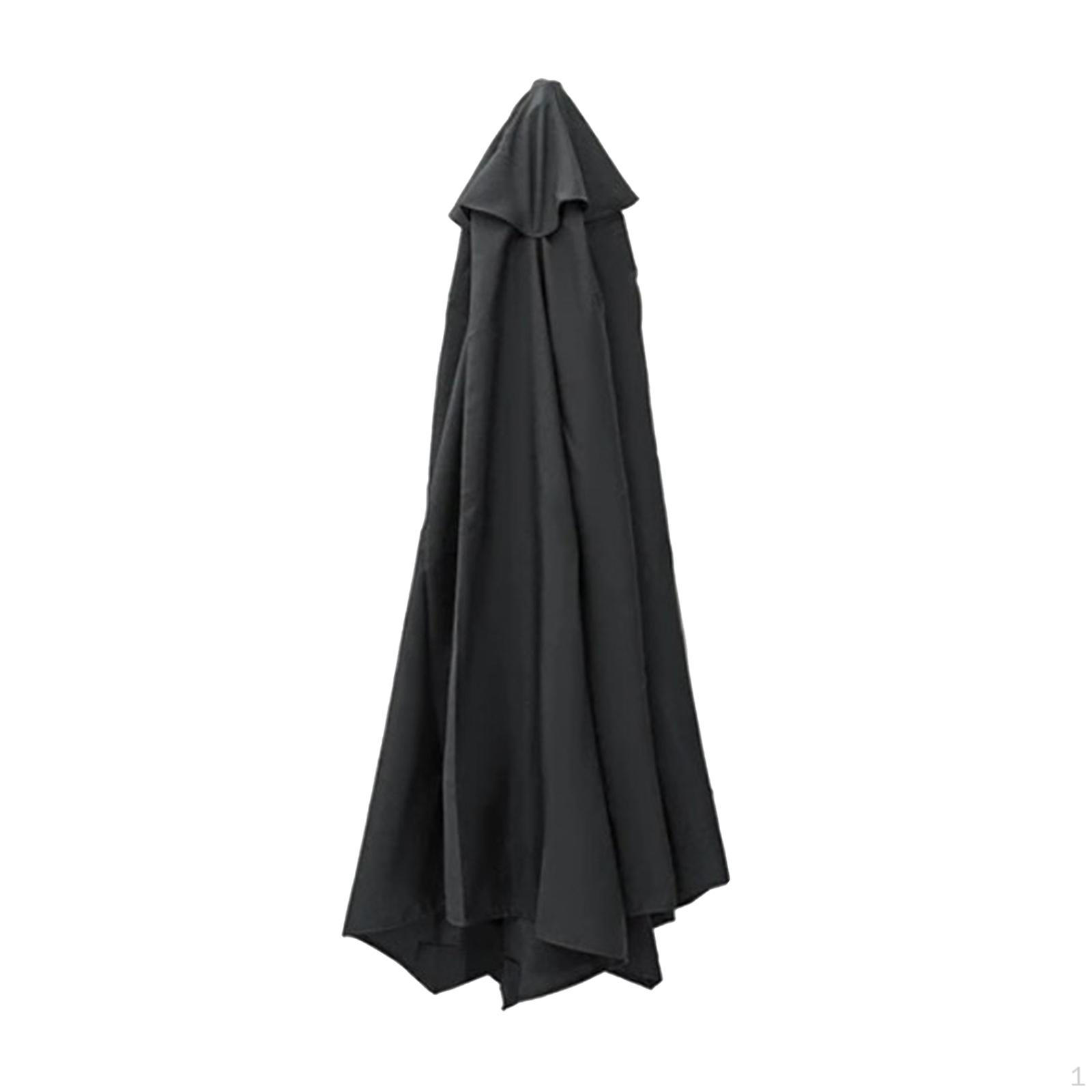 

Тканинний парасоль для вулиці, патіо та накриття 2 meter 6 Rib Black