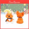 Cozy Christmas Fox Plush Toy With Soft Short Plush And Colorful Scarf Gift For Holiday Cheer