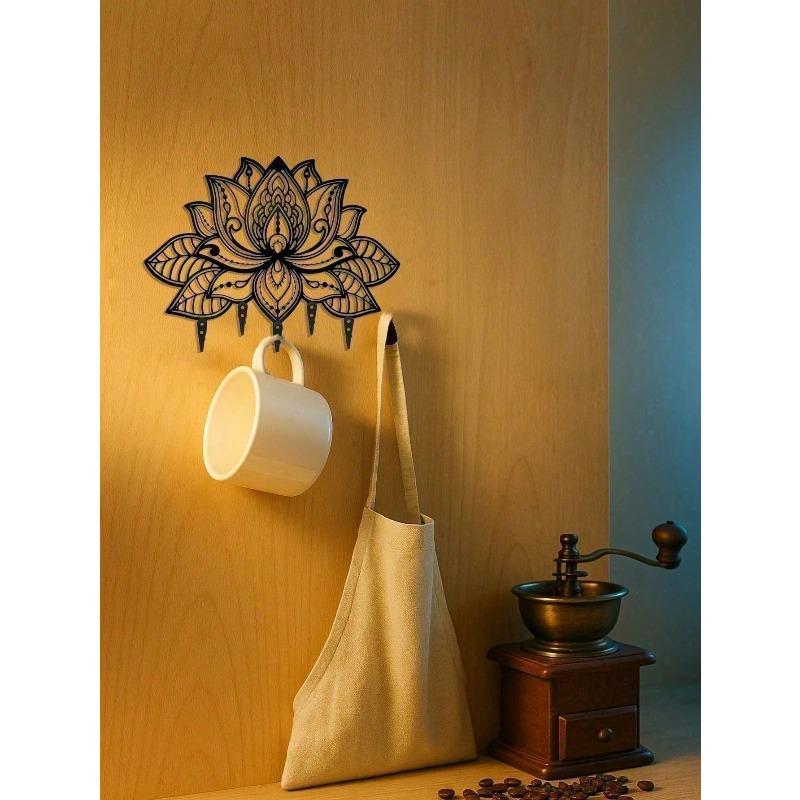 Modern Wall Mounted Key Holder Mail Shelf Gold Bronze Space Saving Entryway Organizer