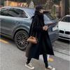 Women's Mid-Length Double-Breasted Wool Camel Coat - Autumn/Winter Korean Style Trend