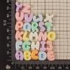 Acrylic Alphabet Beads 50PCS Smooth Surface Pastel Candy Color for DIY Jewelry Bracelet Anklet Kids Craft