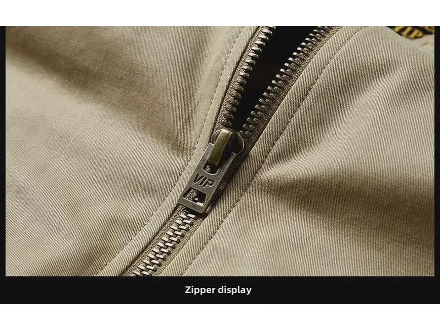 Men's Oversized Bomber Jacket - Casual Spring/Autumn Baseball Style