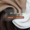 Unisex High-End Wool Scarf: Thickened Versatile Neck Warmer for Autumn and Winter