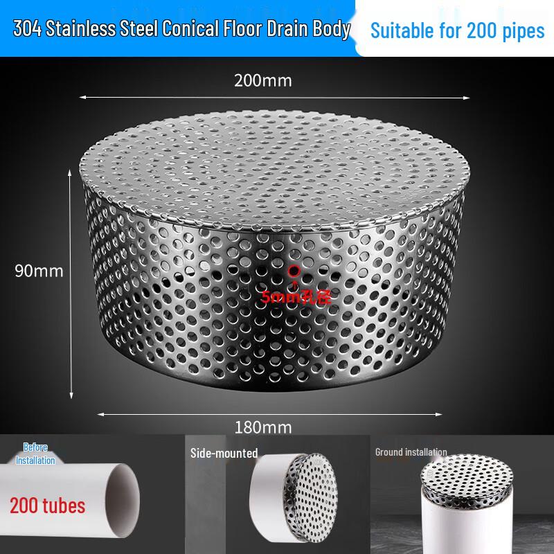 304 Stainless Steel Inner Plug Floor Drain Strainer