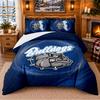 Printed 3Pcs Bedding Set Canterbury-Bankstown Bulldogs Pattern Bed Sheet Pillowcase For Bedroom Decor
