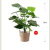 Nordic Style Monstera Faux Plant Arrangement for Living Room Decor