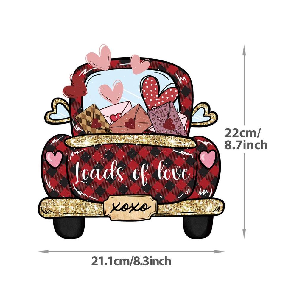 Valentine's Day Car Hooded Sweatshirt Heat Transfer Stickers, Clothing Heat Transfer Stickers, Printed Embossed Stickers, DIY T-shirt Stickers