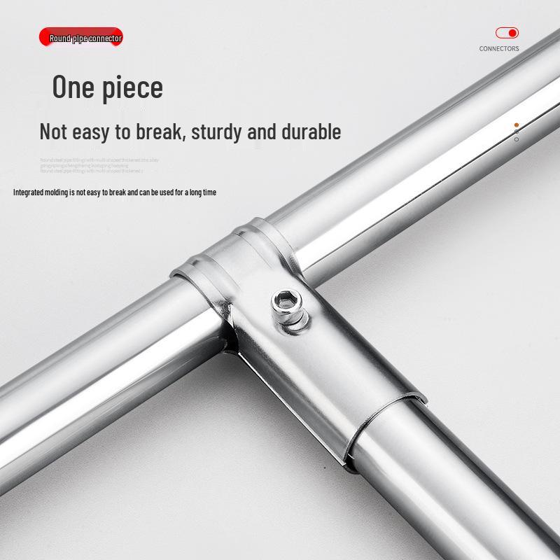 25 Snap-On Stainless Steel Pipe Connectors for Greenhouse Clamps