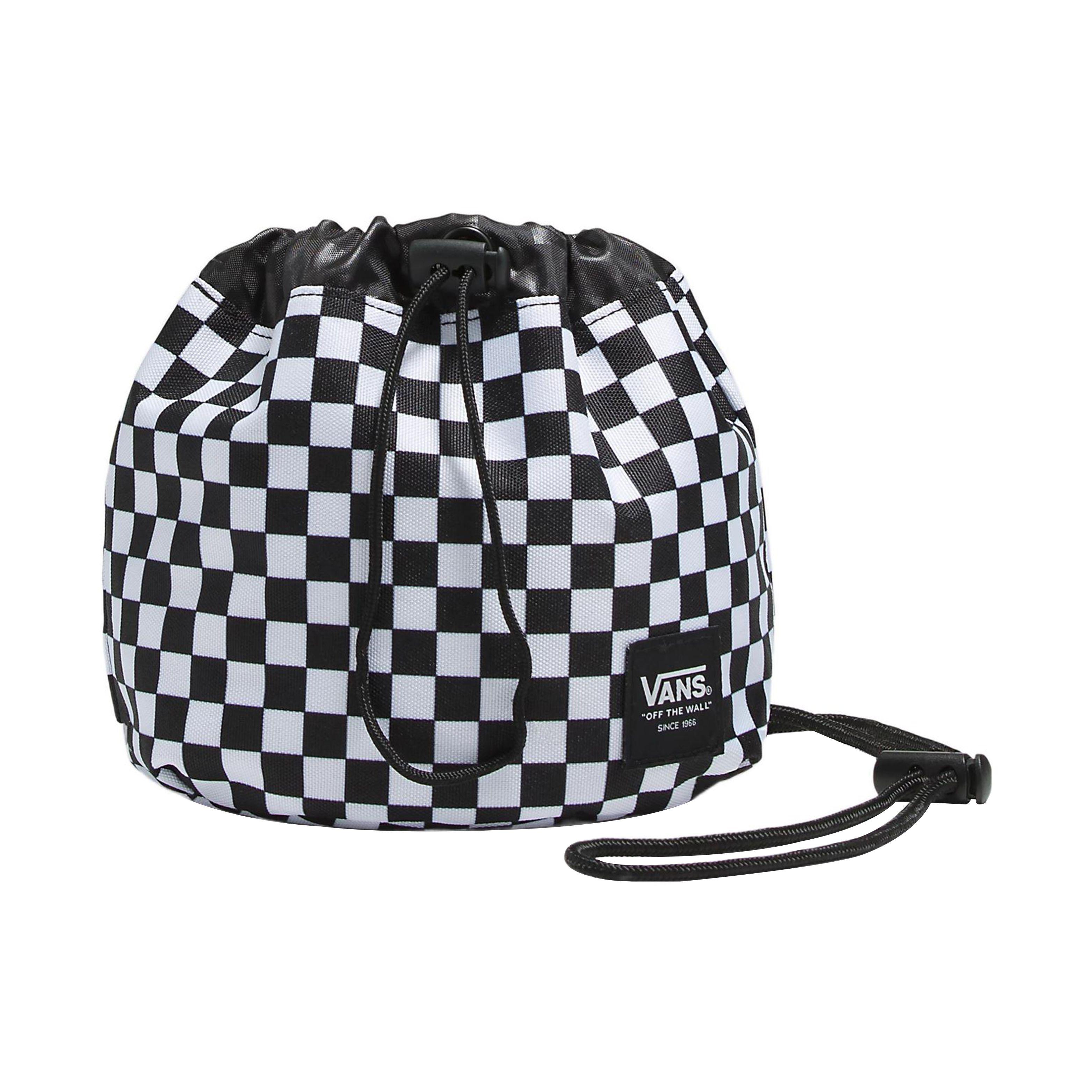 Vans Minimalist Checkerboard Polyester Bucket Bag Unisex Shoulder Bag VN0A7YTD56M Mini