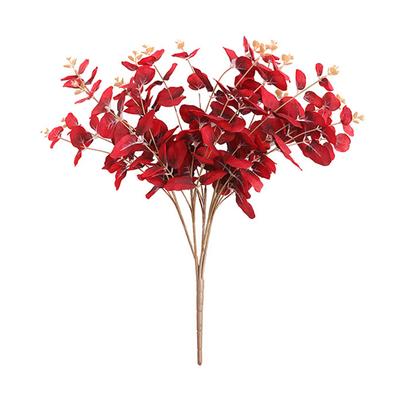 20 Heads Artificial Flower Bouquet Home Office Decor Plastic Silk Cloth Flower