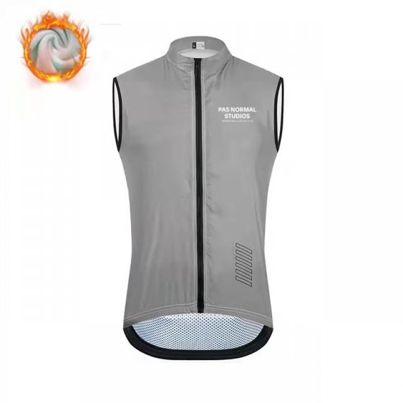 Fleece Vest Men Women Winter Cycling Jacket Windproof Warm Bike Outerwear