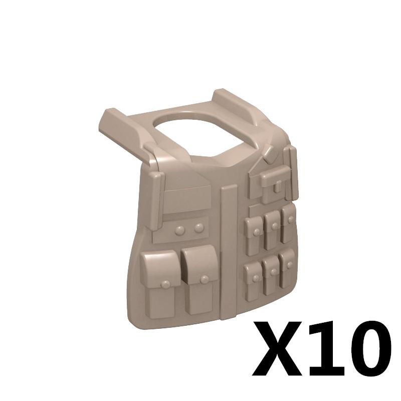 Military Figure MOC Building Block Accessories Vest Equipment Soviet American Soldier Helmet Hat Kit Mini Brick Toy Gift K48
