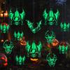 Double Sided Hanging Bats Halloween Glow-in-the-Dark Bat Wall Stickers, Luminous Decals, Spooky Window Clings Indoor Outdoor Yard Tree Party