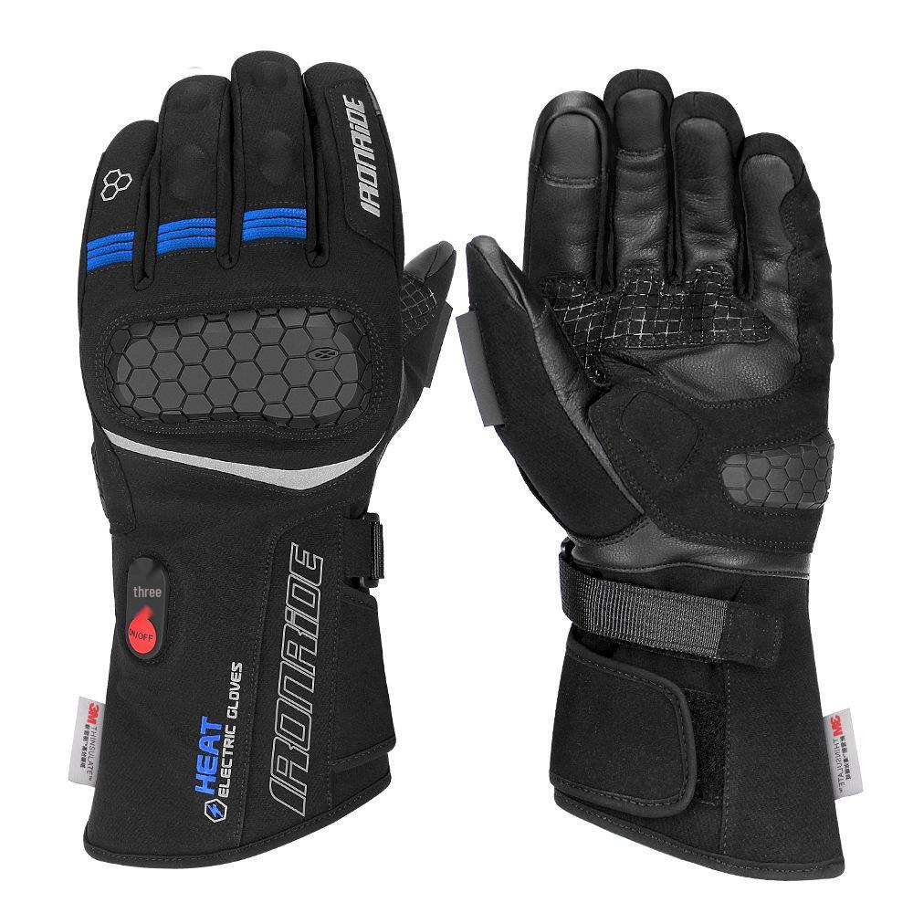 Motorcycle Heated Winter Gloves: Touchscreen, Thinsulate, Velvet-Lined for Skiing and Outdoor Use
