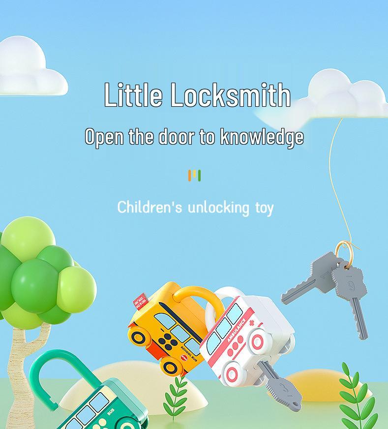 Children's Key Matching Puzzle Toy: Early Education Padlock & Life Skills Training