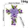 Easter Cross Wreath Artificial Flower Gift Garland Hanger Spring Tulip Door for