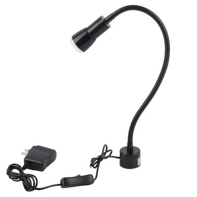 5W LED Nähmaschinenleuchte Flexibler Schwanenhals Arbeitslampe mit Magnetfuß für Drehbank US-Stecker
