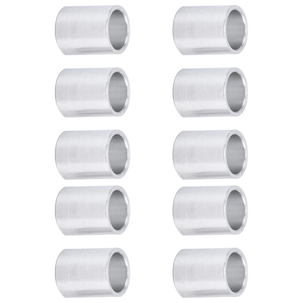 10 pezzi distanziali in lega di alluminio rotondi non filettati, supporti per distanziali, diametro esterno 10 mm-12 mm