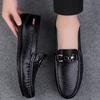 Ανδρικά Μοκασίνια Slip-on από Γνήσιο Δέρμα - Ανοιξιάτικα Casual Ευέλικτα Παπούτσια Οδήγησης