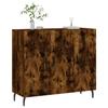 VidaXL Buffet chêne fumé 90x34x80 cm bois d'ingénierie 828129