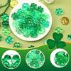30/50PCS Green Acrylic Lucky Leaf Ornaments St Patricks Day Shamrock Decor Vase Filler Table Scatter