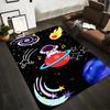 Astronaut Cartoon Space-Themed Carpet with Stars and Planets Design Suitable for Use As an Anti-slip for Living Room Bedroom Sofas