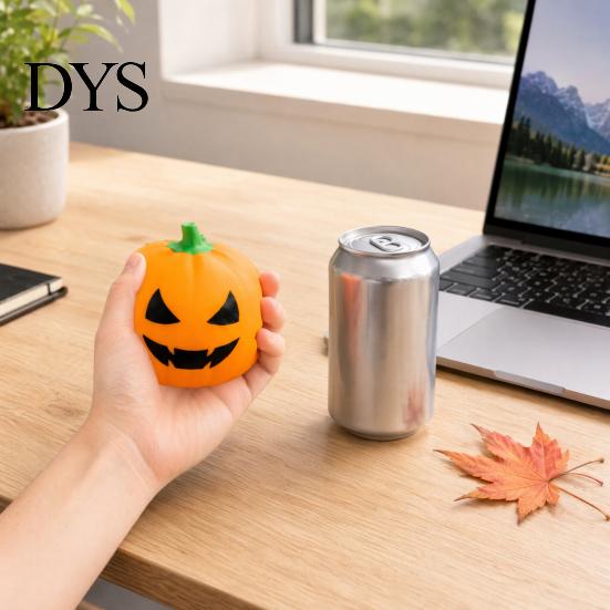 Halloween Stress Ball Cartoon Pumpkin Ball, Squeeze Toy for Relieve Anxiety, Creepy Sensory Fidget Toy, Party Favors Durable