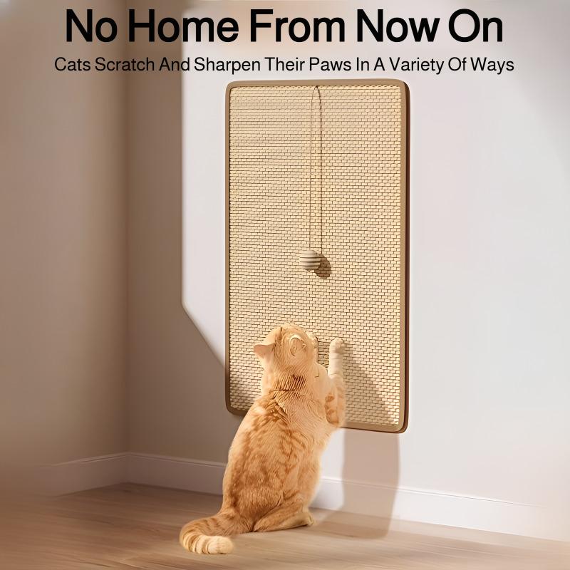 Durable Sisal Cat Scratch Pads, Cat Wall Pads, Sofa Claw Grinding Pads, Scratch Board Wall Stickers Pet Cat Toys Pet Accessories