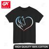 Horse Heart Shirt Animal Lovers Horse Riding Fans Women Unisex Cute Shirt Cultural Ethnic Tribal Tees Traditional Artistic