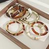 Elegante Wijnrood Inktwas Doorschijnende Armband: Luxe, Artistiek en Cool voor Vrouwen