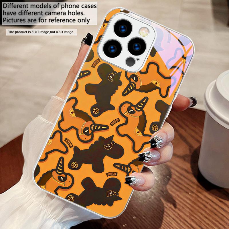 Unicorn cartoon wallpaper For iPhone 17 Air 16 E 15 14 13 Plus 12 mini 11 17 Pro Max XR Xs Max 16E 7 8 Tempered Glass Phone Case